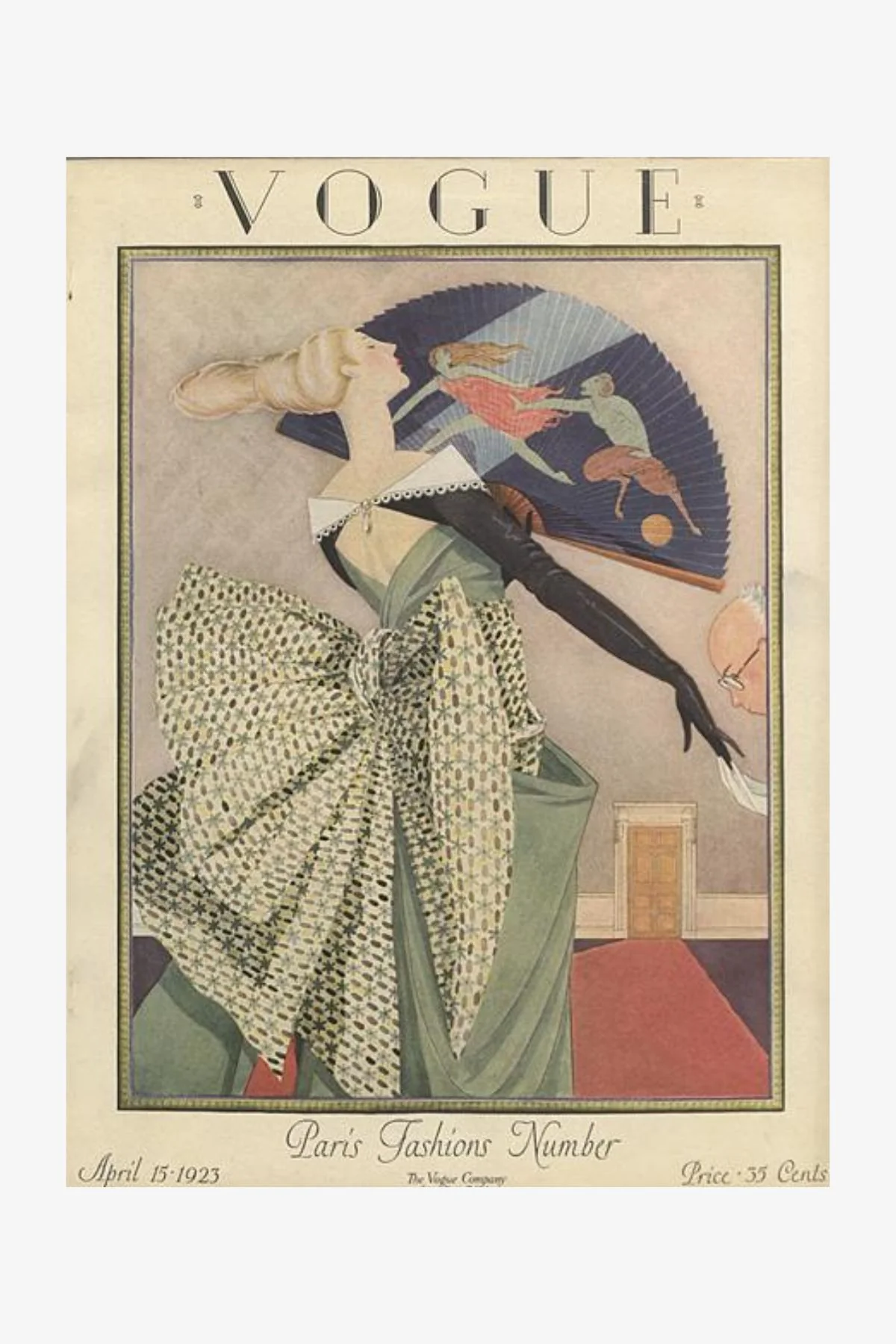 VOGUE Puzzle Archive Cover George Wolfe Plank, April 1923 - Image 4