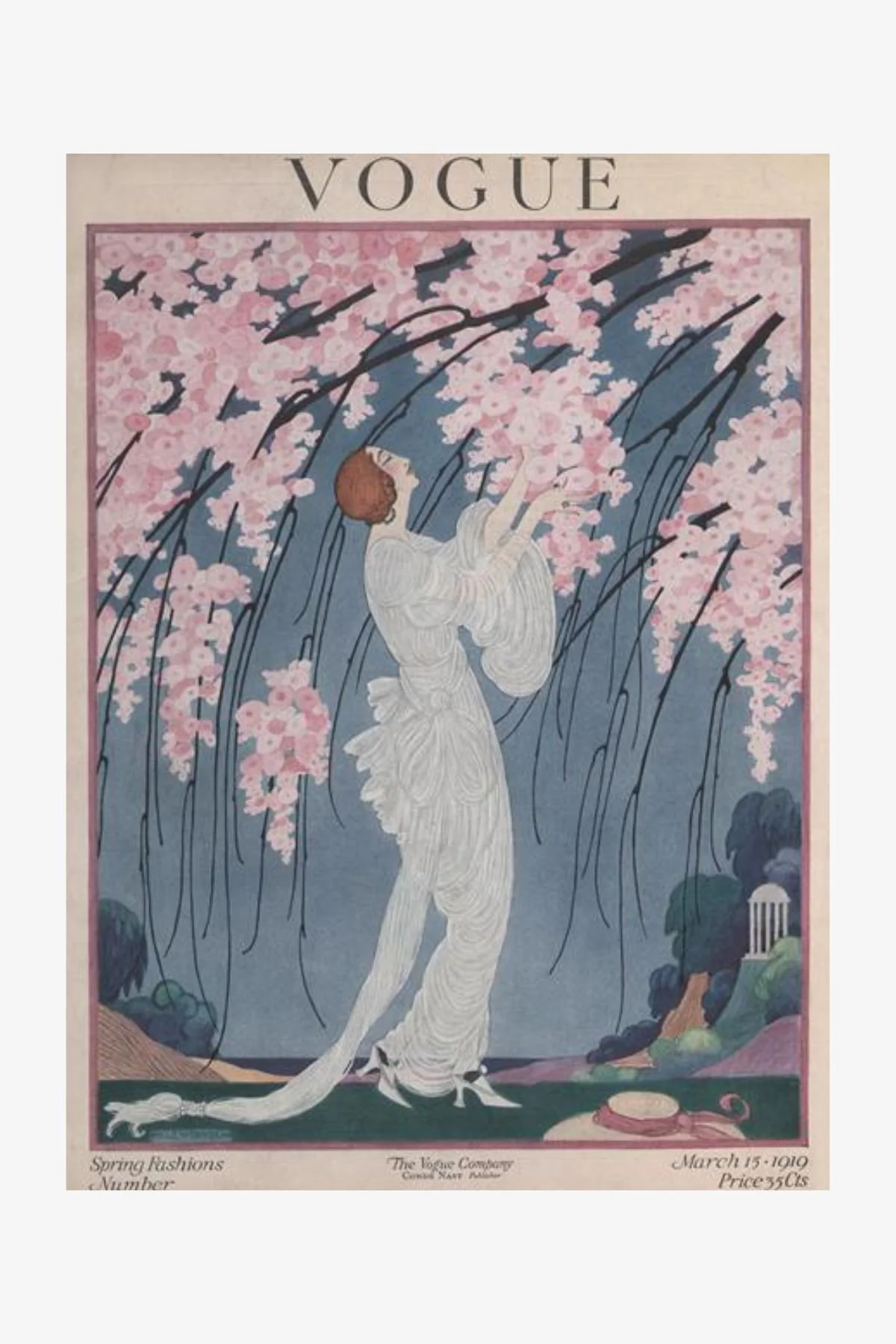 VOGUE Puzzle Archive Cover Helen Dryden, March 1919 - Image 4