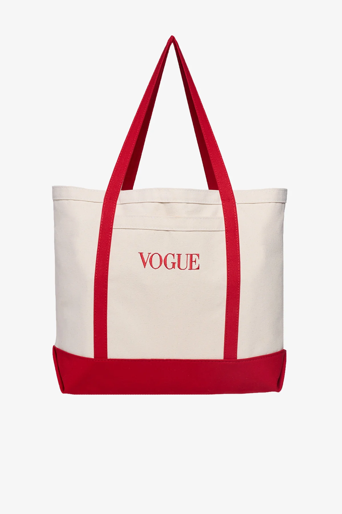 VOGUE Canvas Tote Red