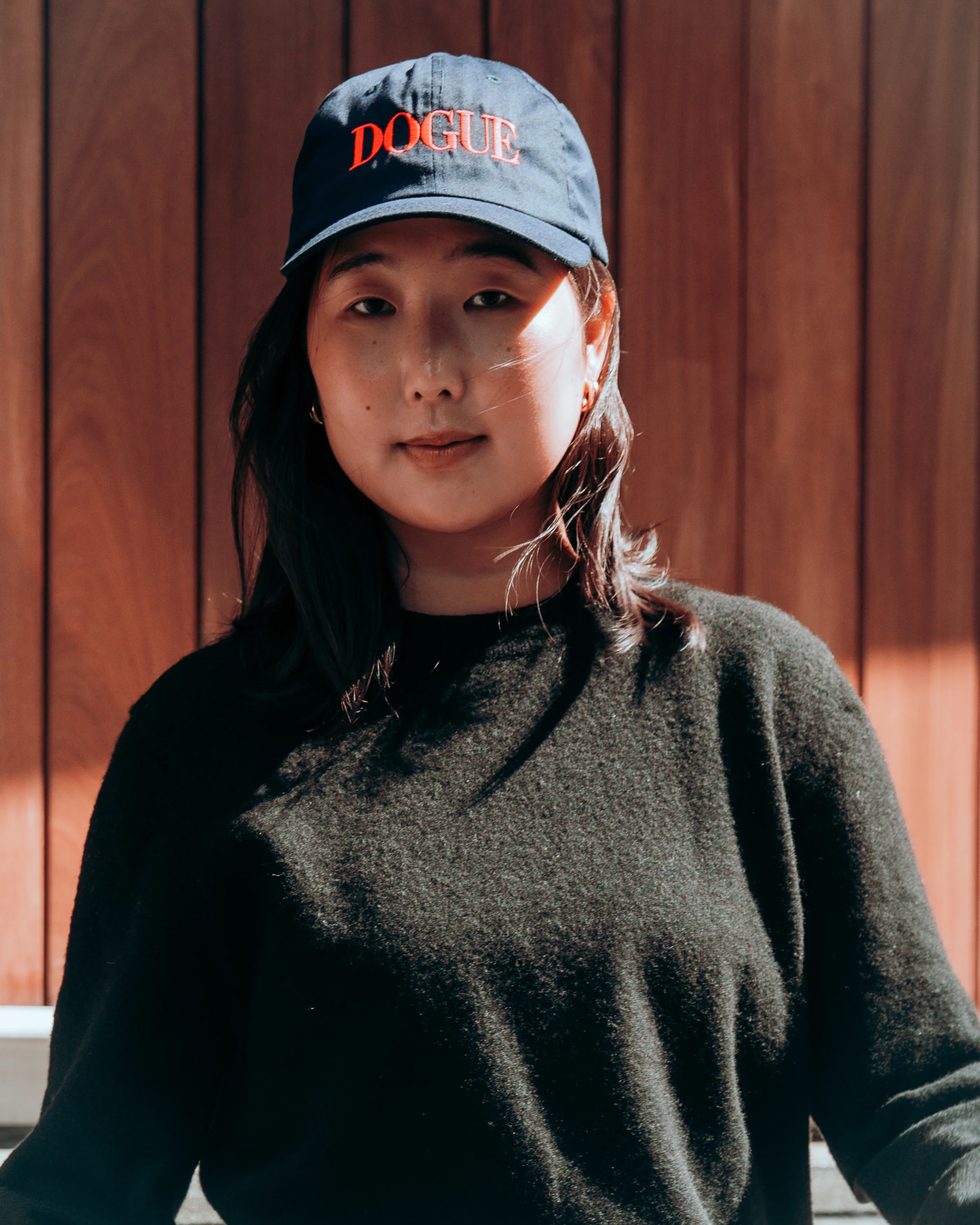 DOGUE Navy Cap with Red Logo Embroidery - Image 3