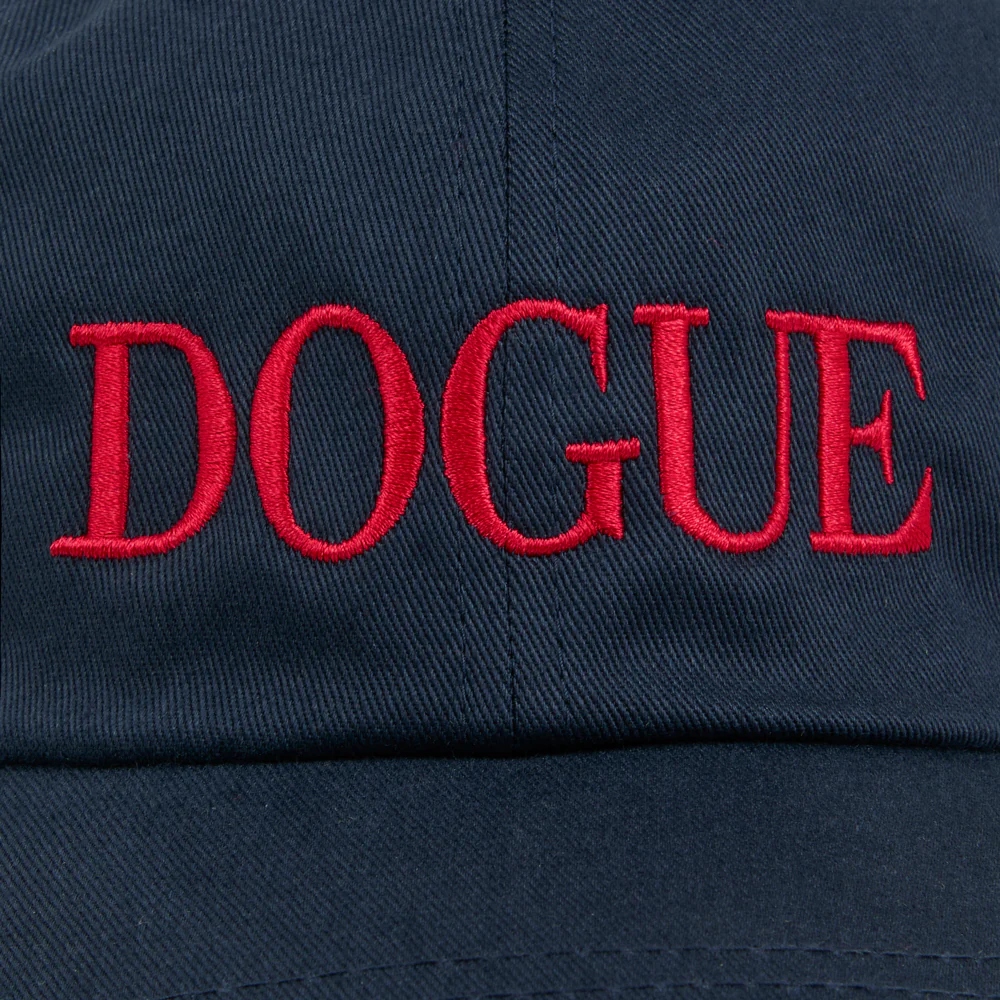 DOGUE Navy Cap with Red Logo Embroidery - Image 4