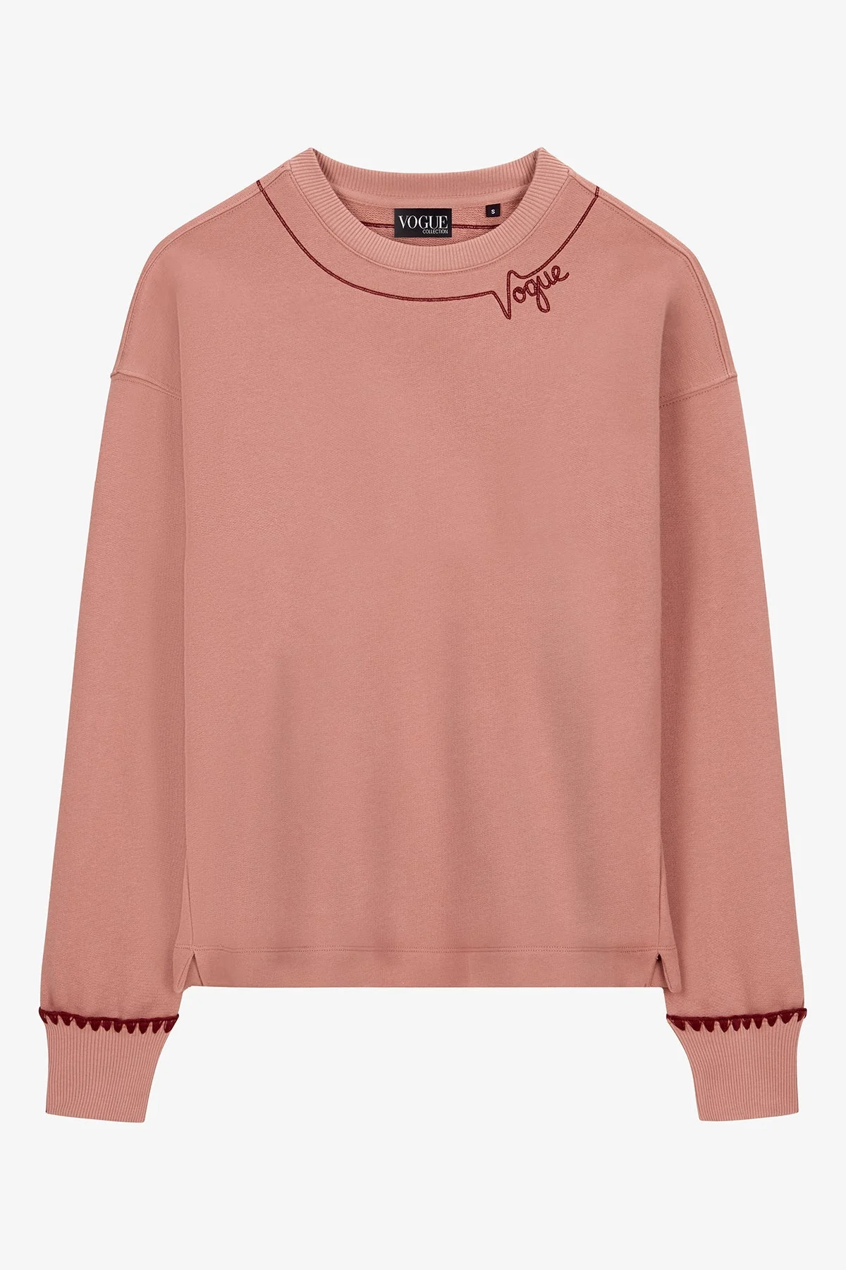 VOGUE Cropped Sweatshirt Ash Rose