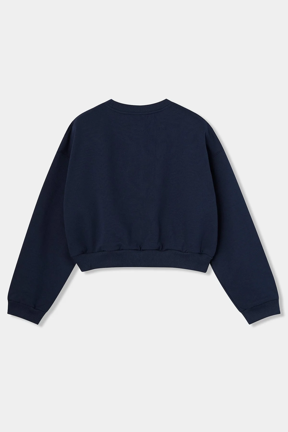 『VOGUE』ロゴ クロップドスウェット ネイビー×スカイブルー - Image 3