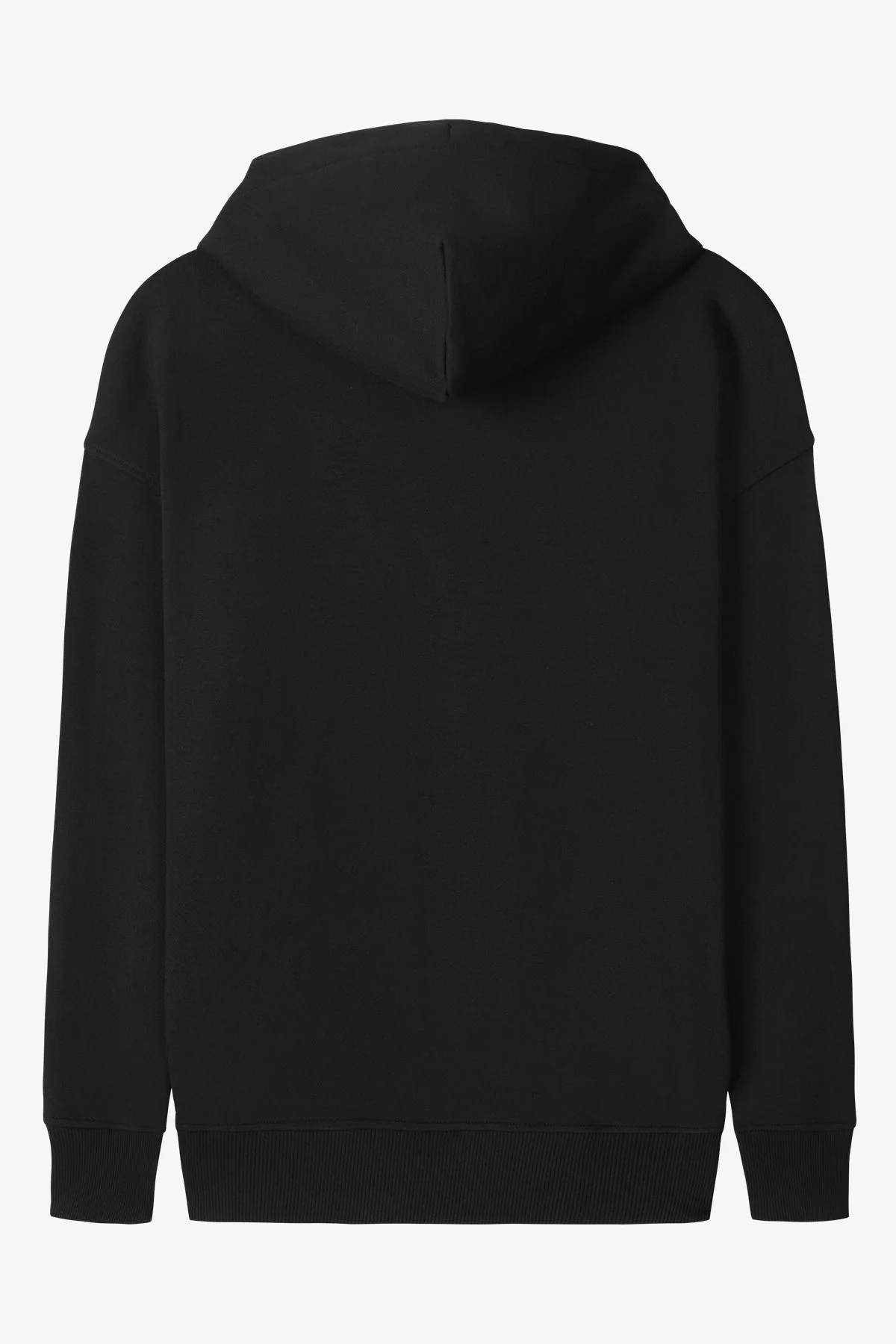 VOGUE Hoodie Black Tonal Embroidered Logo - Image 8