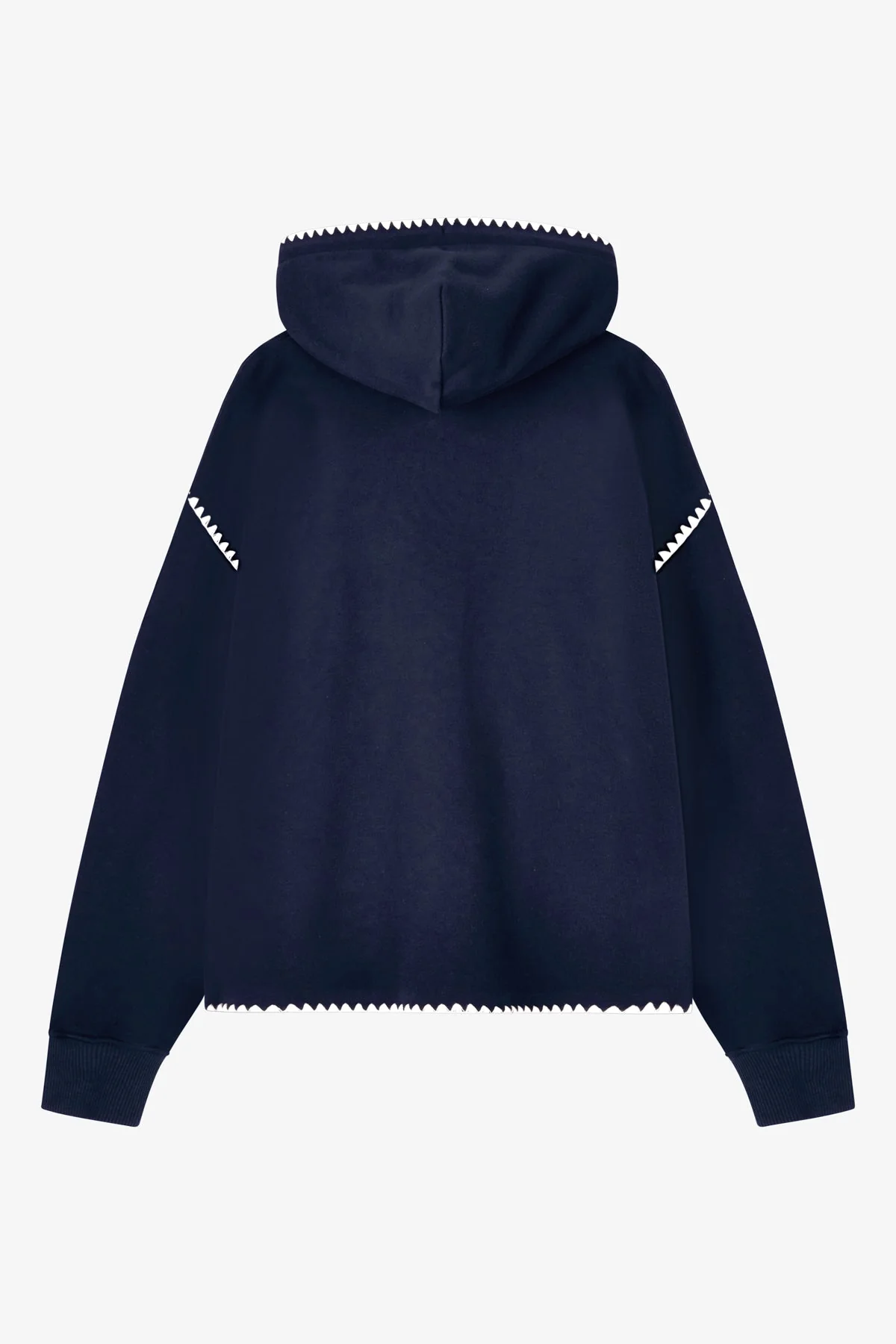 VOGUE Hoodie Midnight Blue Embroidered Logo - Image 7