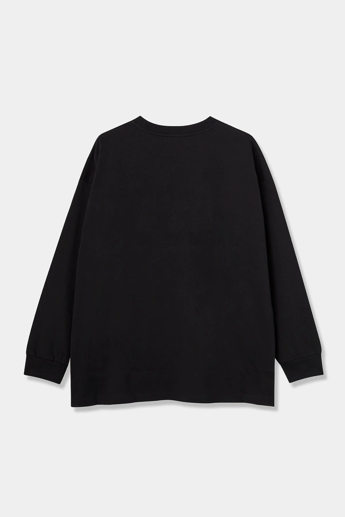 『VOGUE』カレッジロゴ ロングTシャツ ブラック×グレー - Image 3