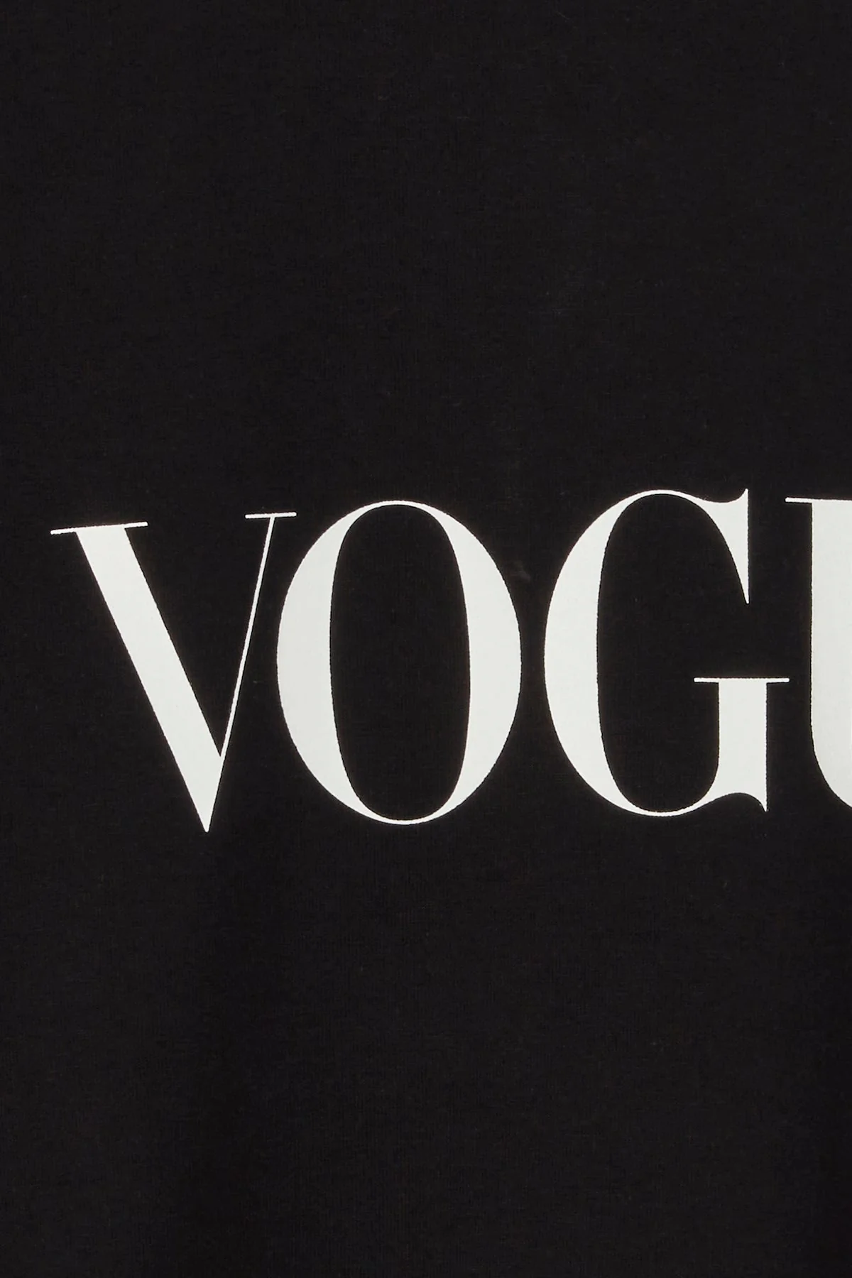 『VOGUE』ロゴ ロングTシャツ ブラック - Image 6