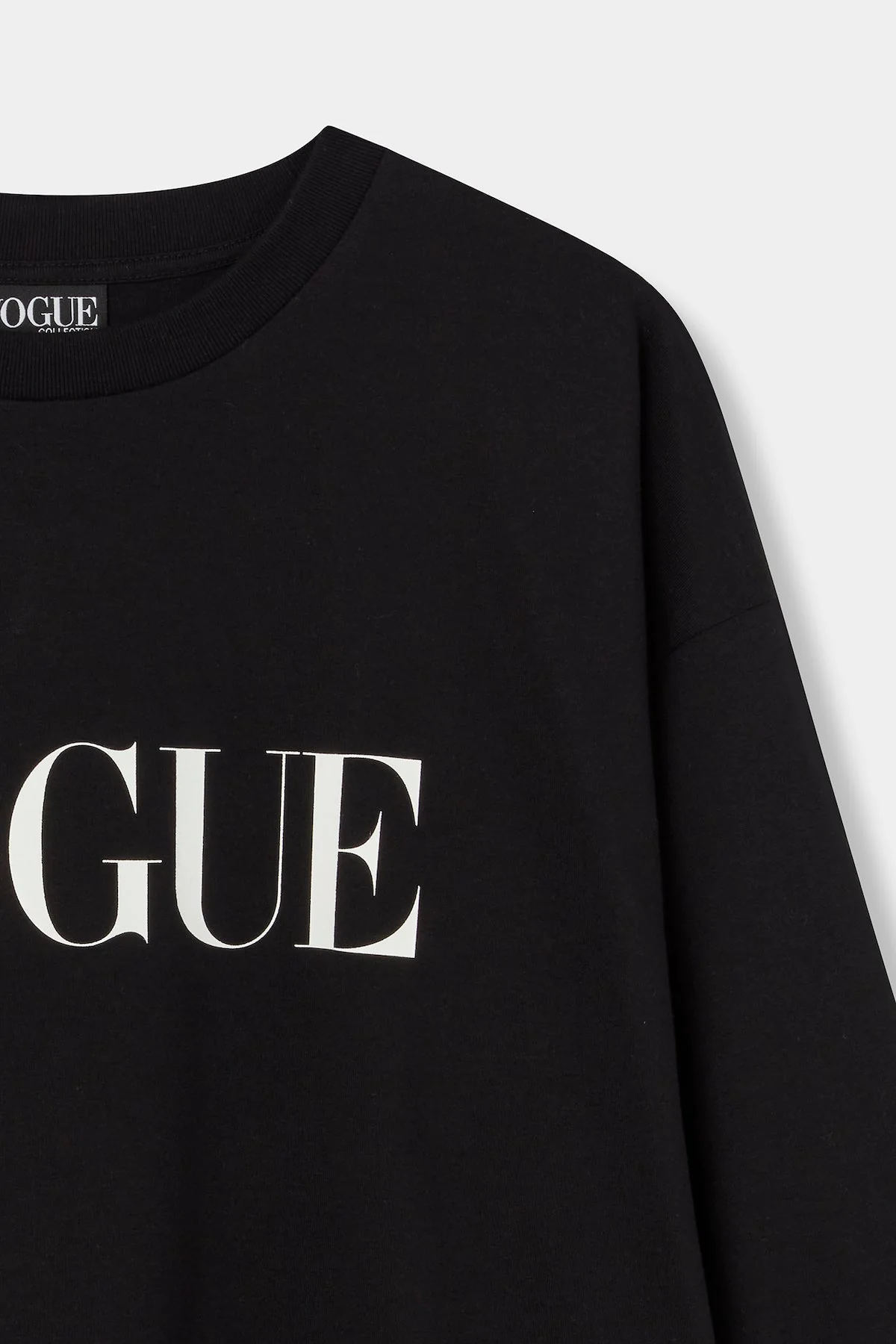 『VOGUE』ロゴ ロングTシャツ ブラック - Image 7