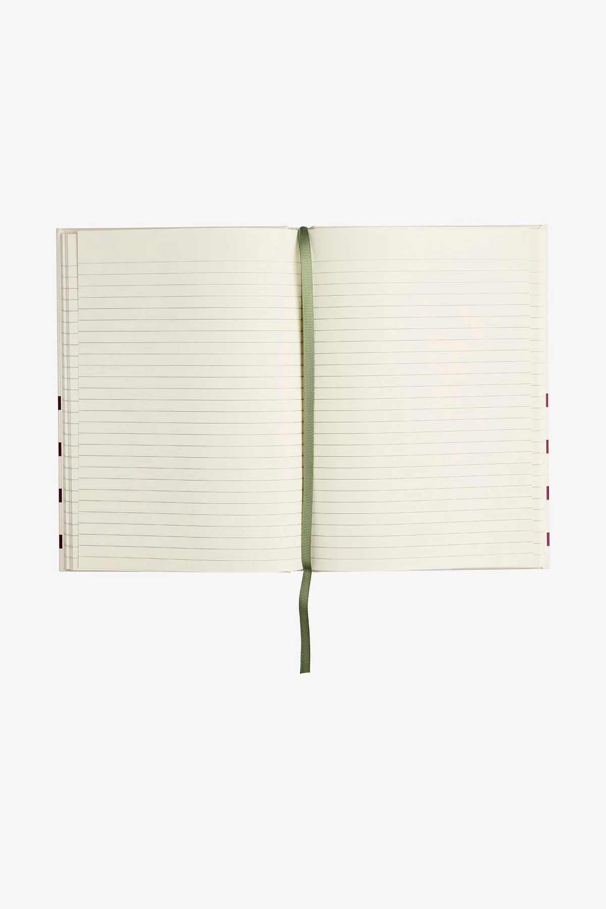 VOGUE Notebook Red and Cream Striped - Image 2