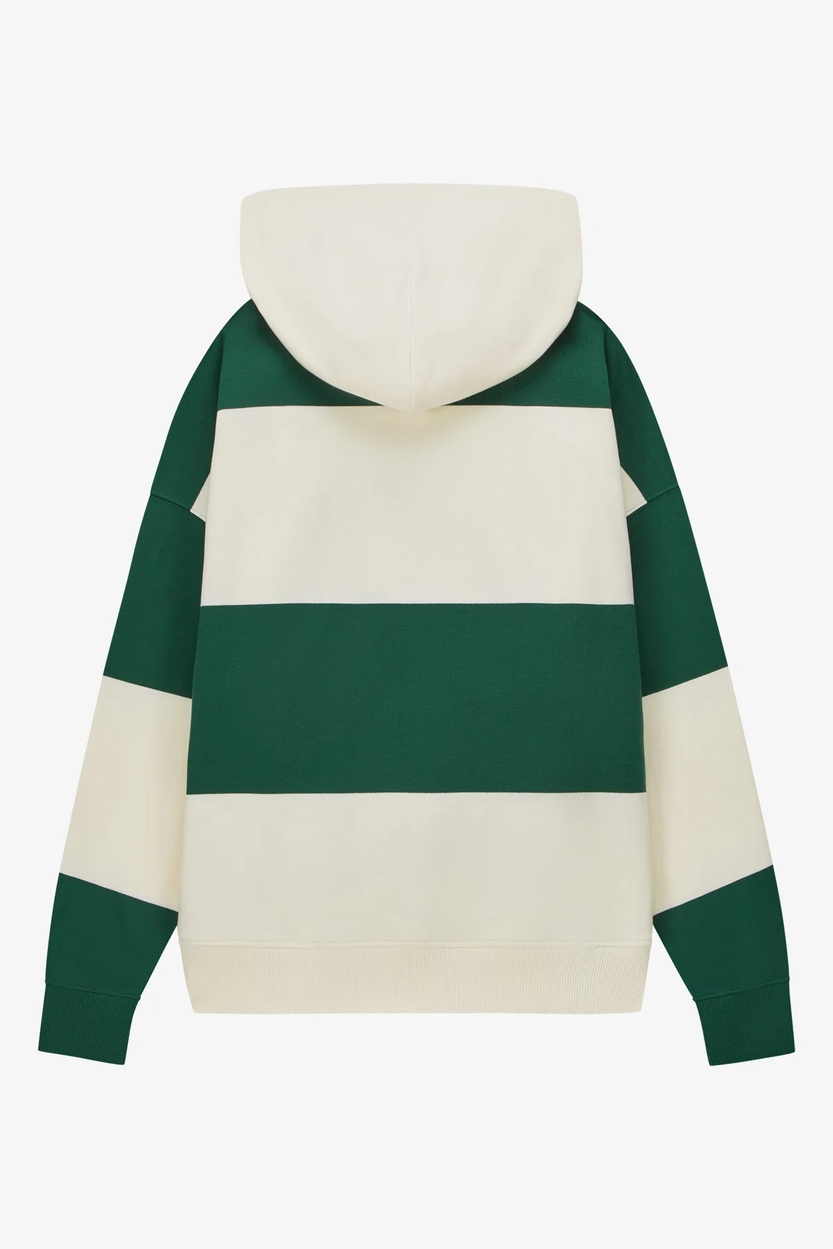 VOGUE Oversized Hoodie Dark Green Bold Stripes - Image 6