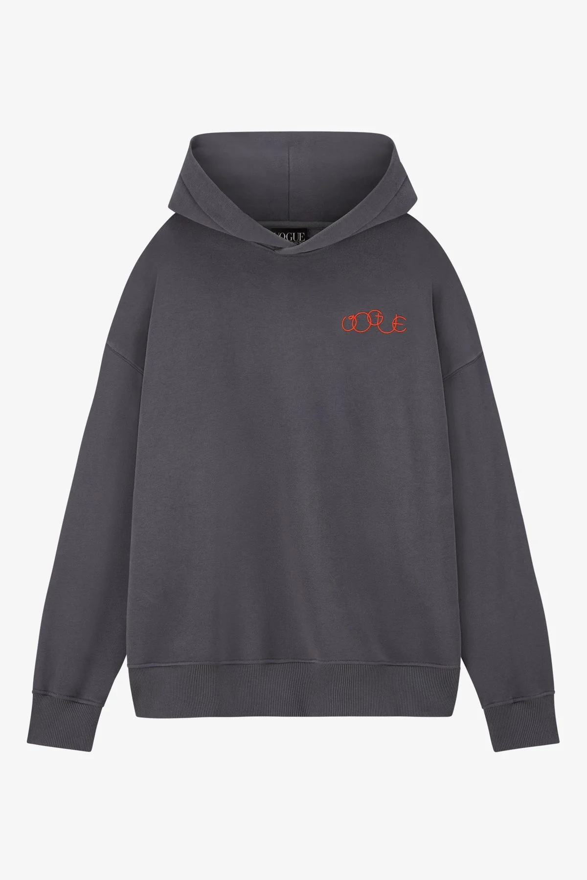 VOGUE Oversized Hoodie Tornado Gray Cover Print - Image 8