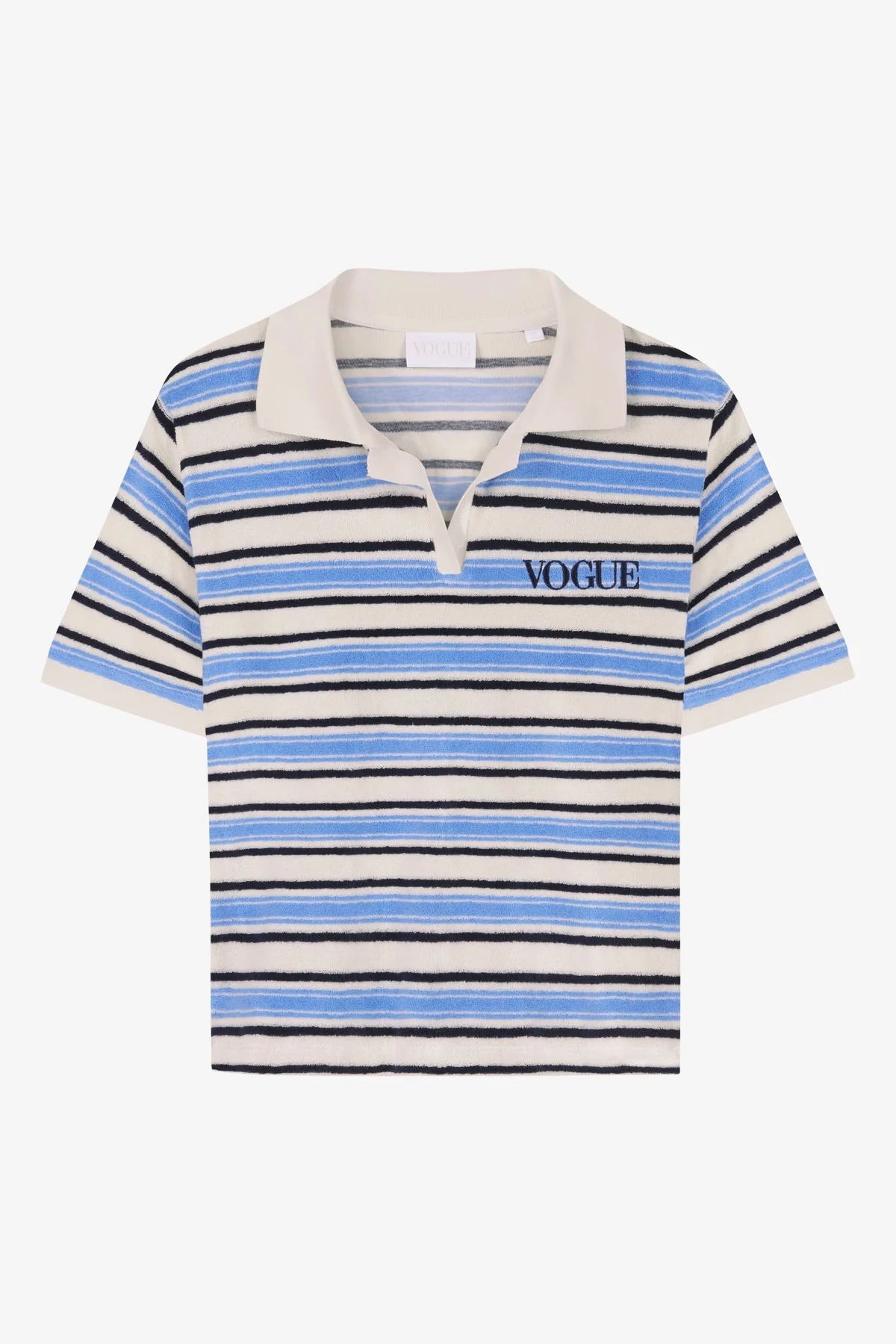 VOGUE Polo Shirt Striped Blue
