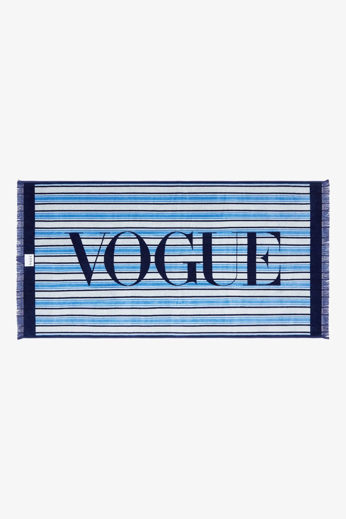 VOGUE Towel Striped Blue