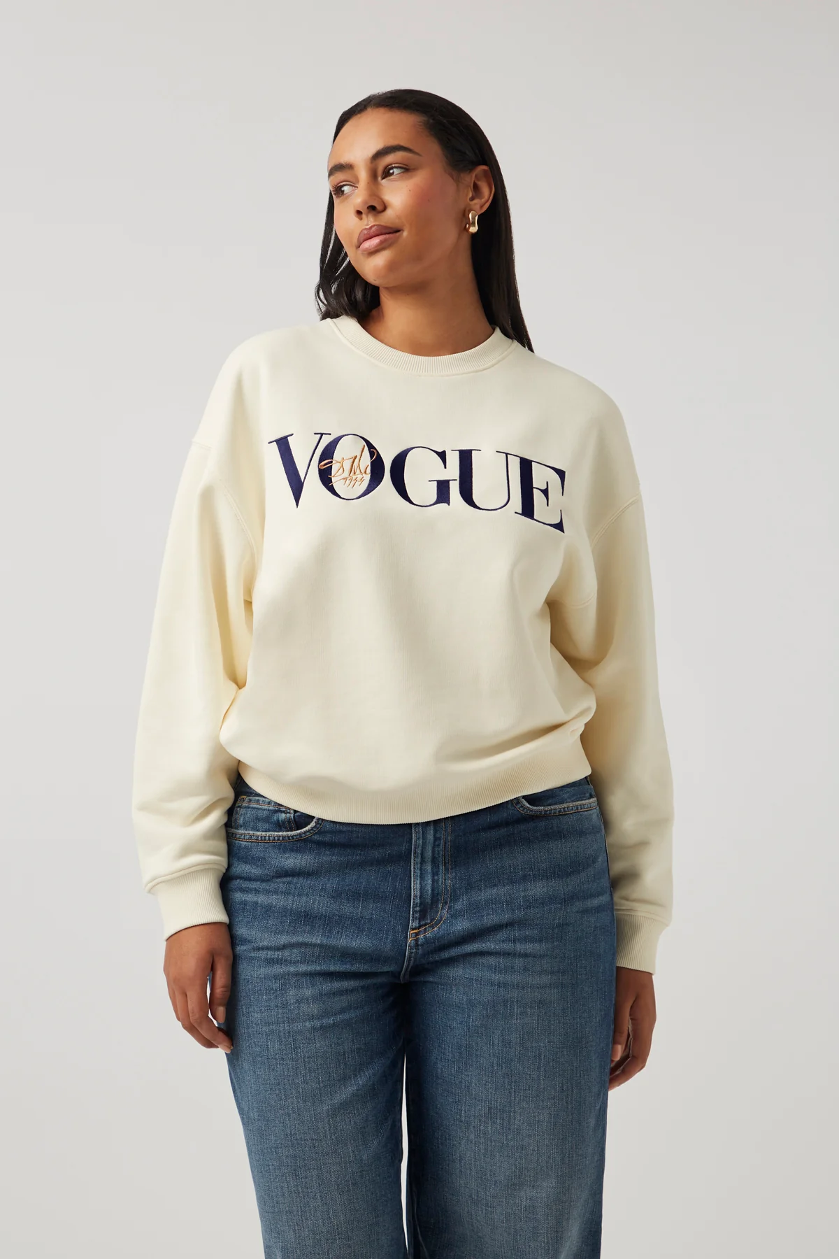 VOGUE Sweatshirt Cream DalĂ Cover Print - Image 3
