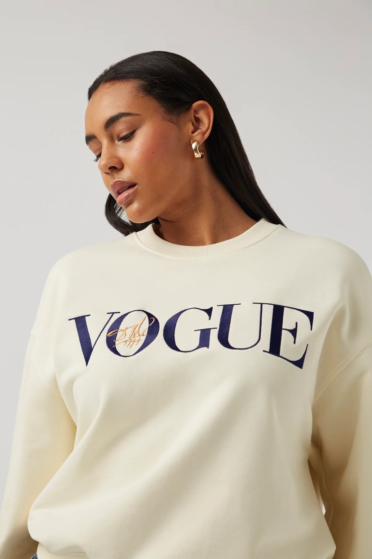 VOGUE Sweatshirt Cream DalĂ Cover Print - Image 5