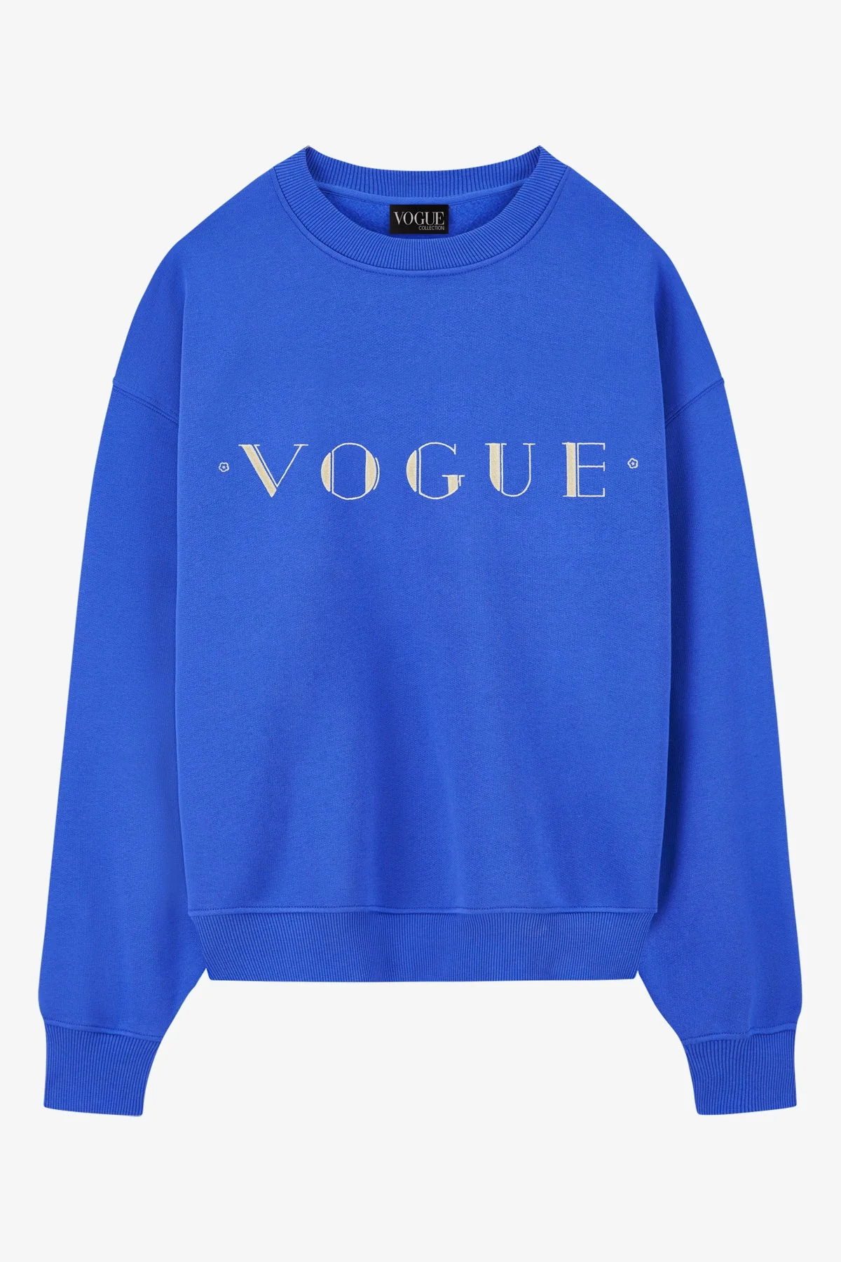 VOGUE Sweatshirt Dove Blue Cover Print
