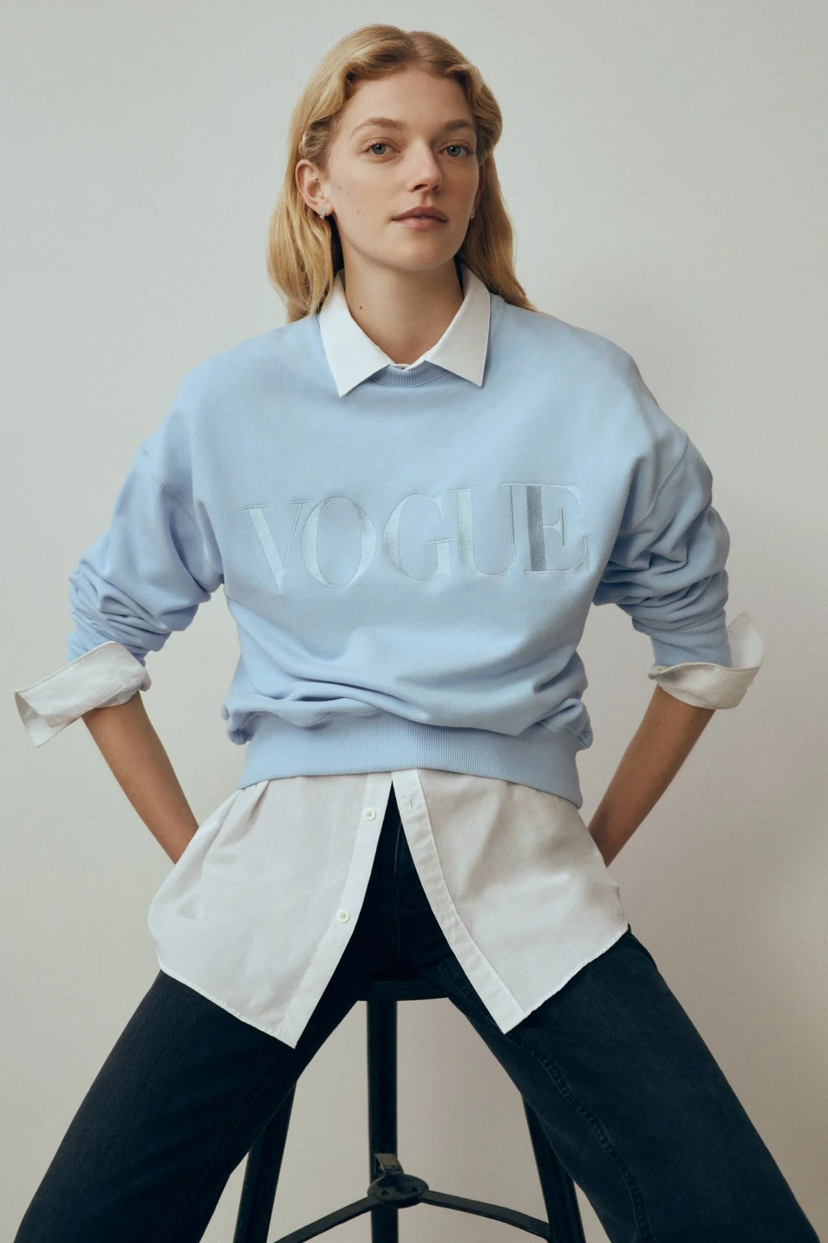 VOGUE Sweatshirt | Tonal Blue - Image 2