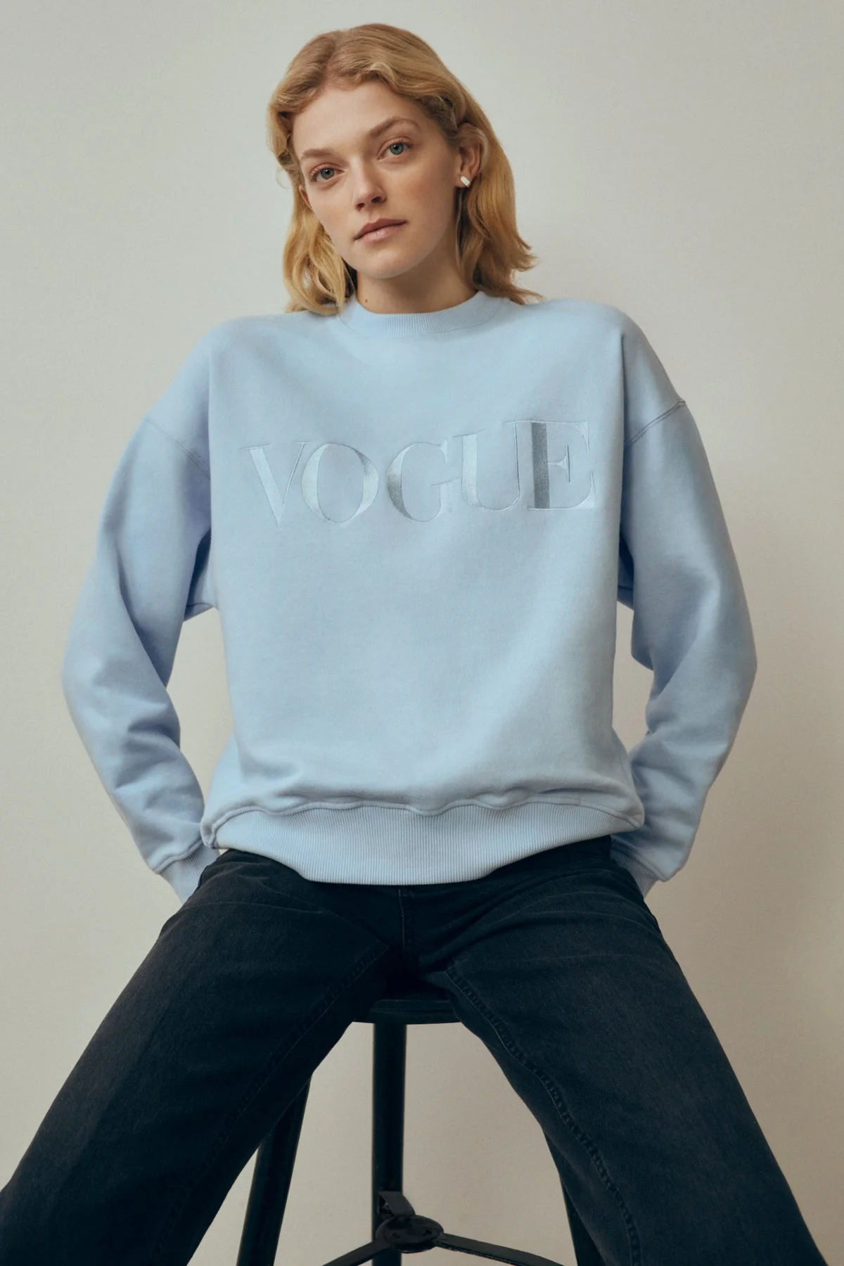 VOGUE Sweatshirt | Tonal Blue - Image 3