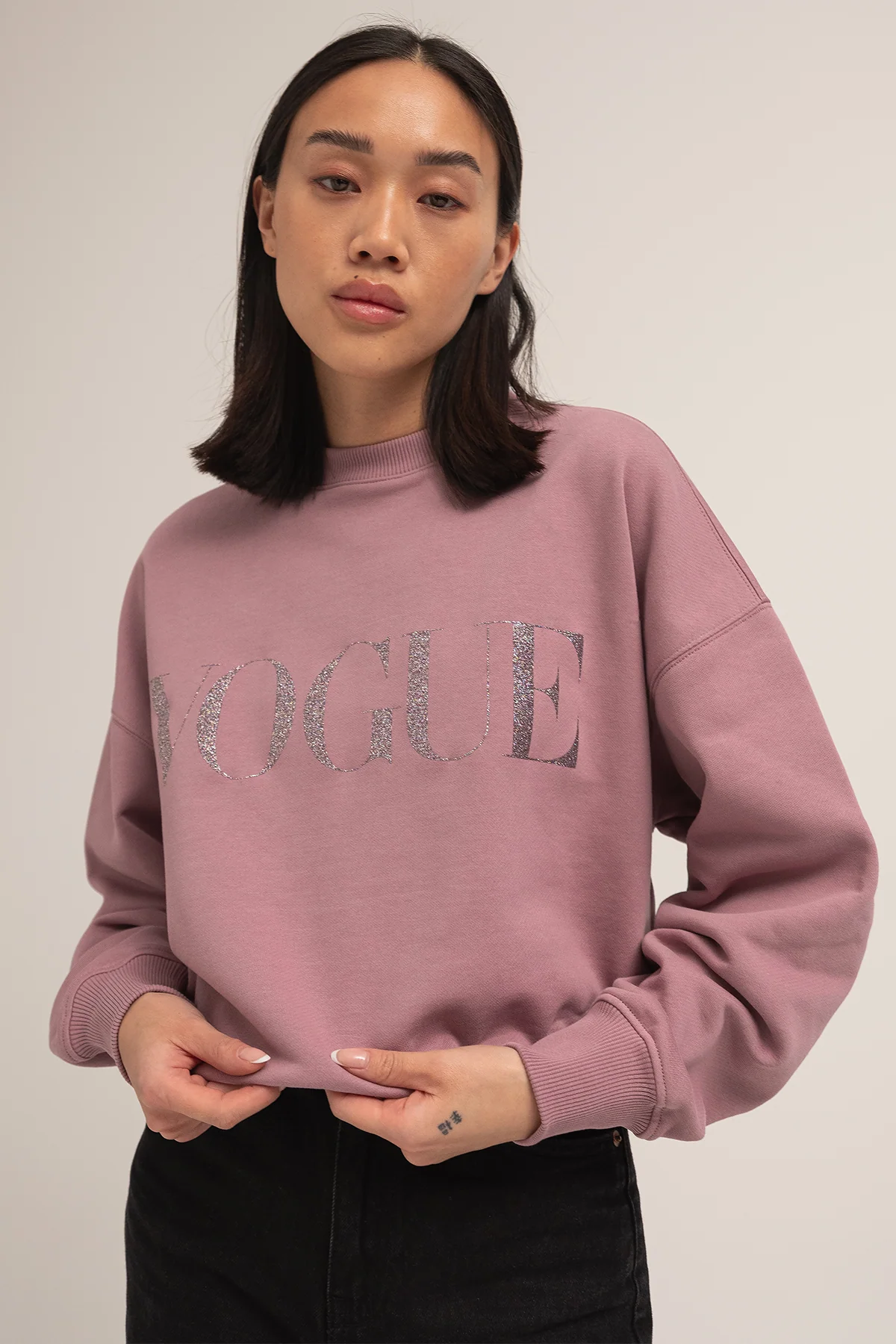 VOGUE Sweatshirt | Mauve Sparkling - Image 2