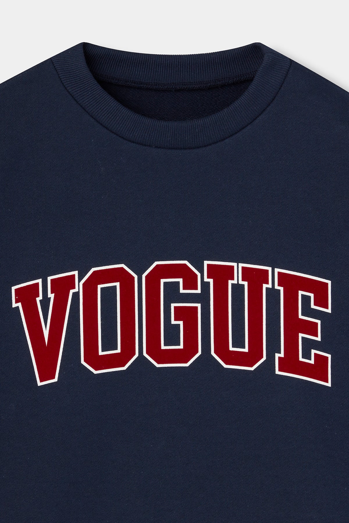 VOGUE Sweatshirt Navy College Bordeaux Logo | Japanese Edition - Image 4