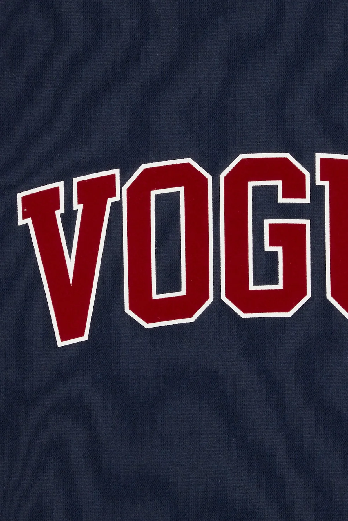 VOGUE Sweatshirt Navy College Bordeaux Logo | Japanese Edition - Image 5