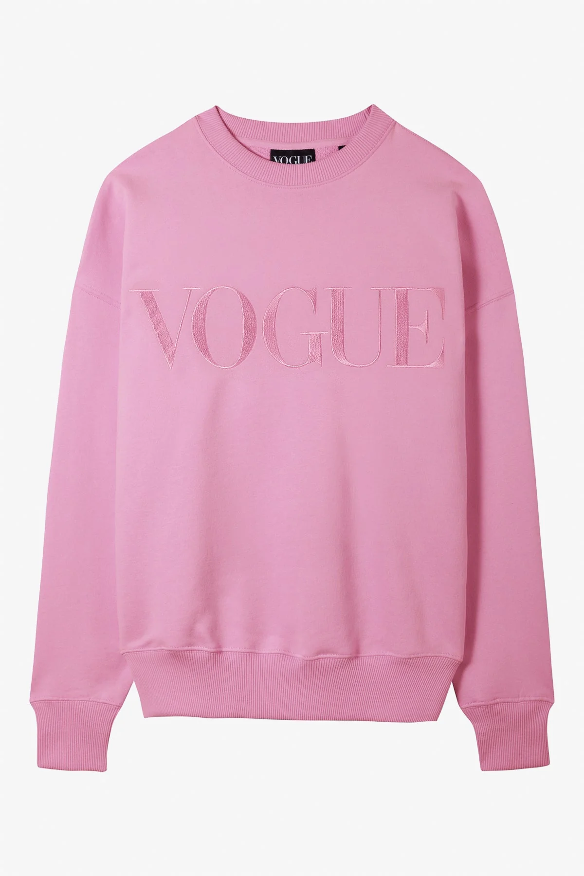 VOGUE Sweatshirt Pink Embroidered Logo