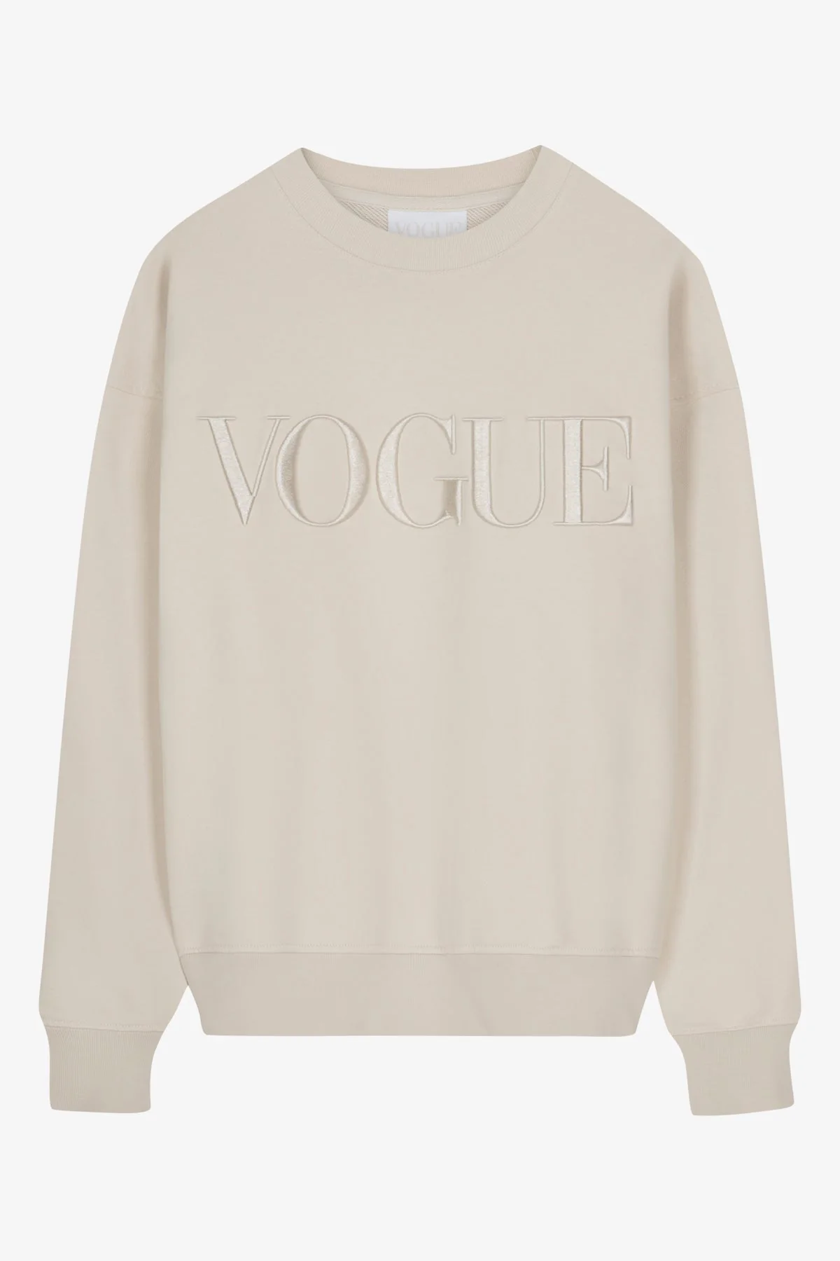 VOGUE Sweatshirt Sandshell Embroidered Logo