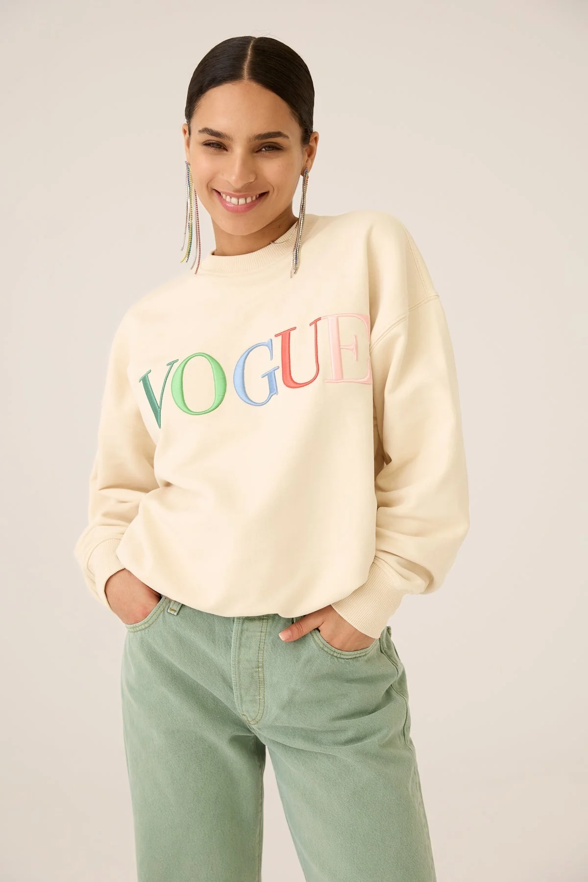 VOGUE Sweatshirt Colourful Sandshell - Image 6
