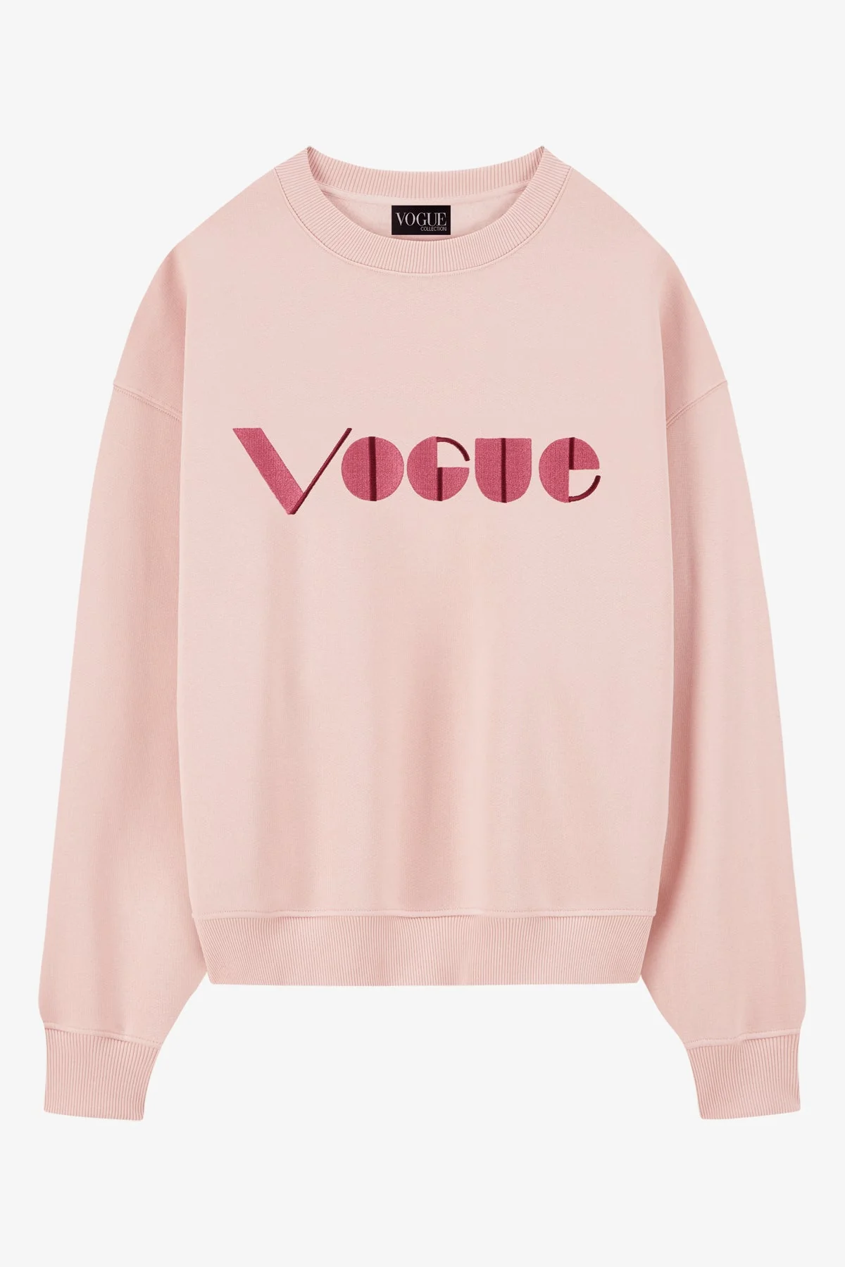 VOGUE Sweatshirt Smokey Rose Embroidered Logo