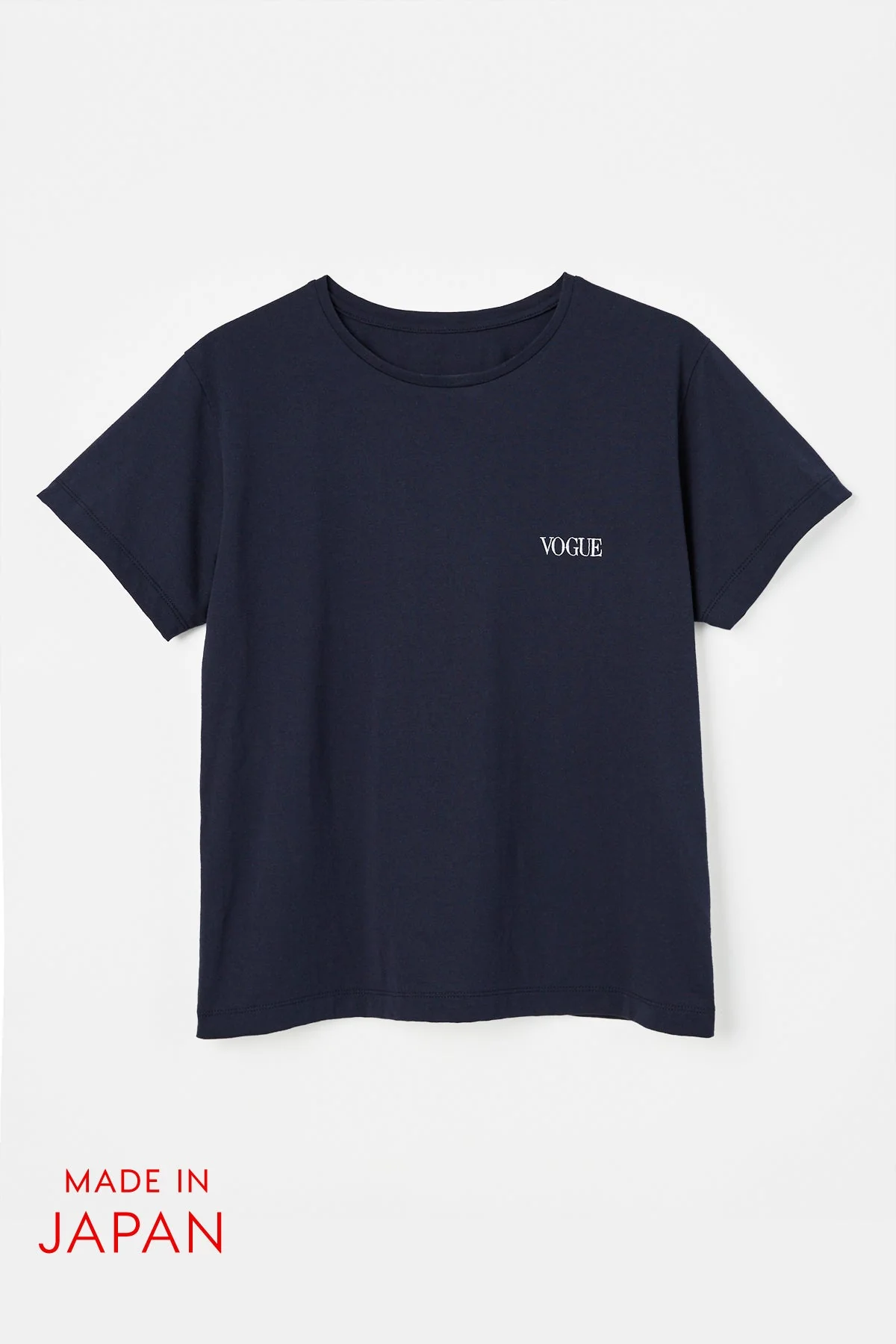 『VOGUE』ロゴ トゥルーコットン Tシャツ ネイビー