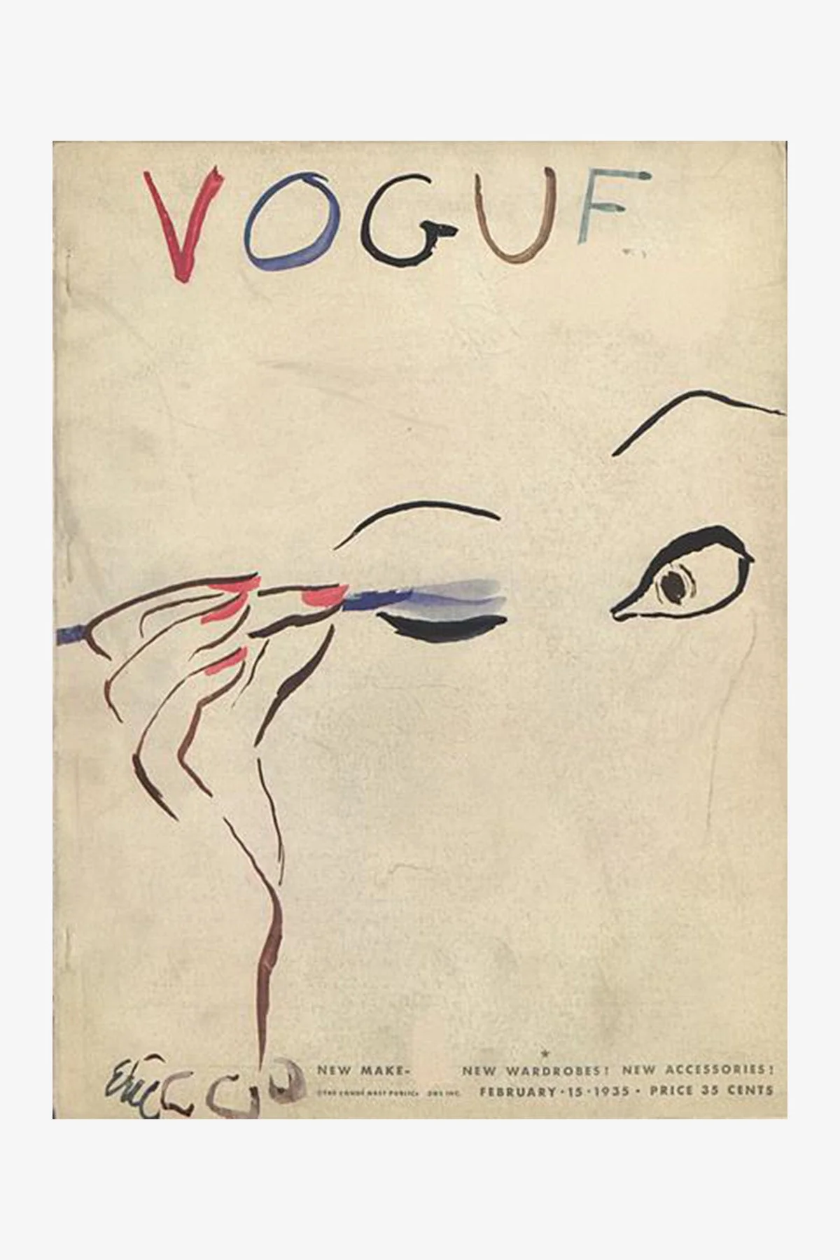 VOGUE T-Shirt White Cover Print - Image 5
