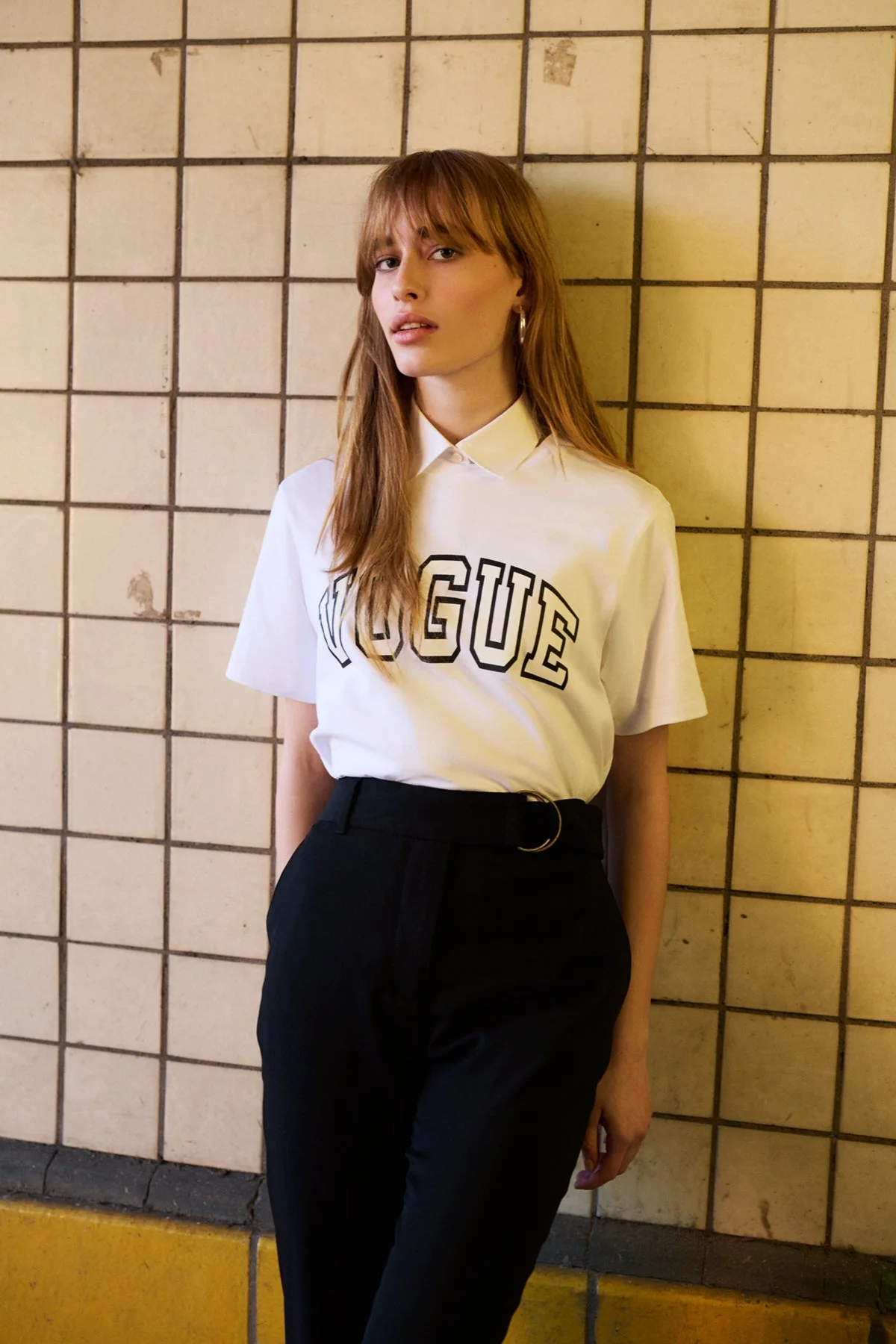 VOGUE Varsity T-Shirt White - Image 4