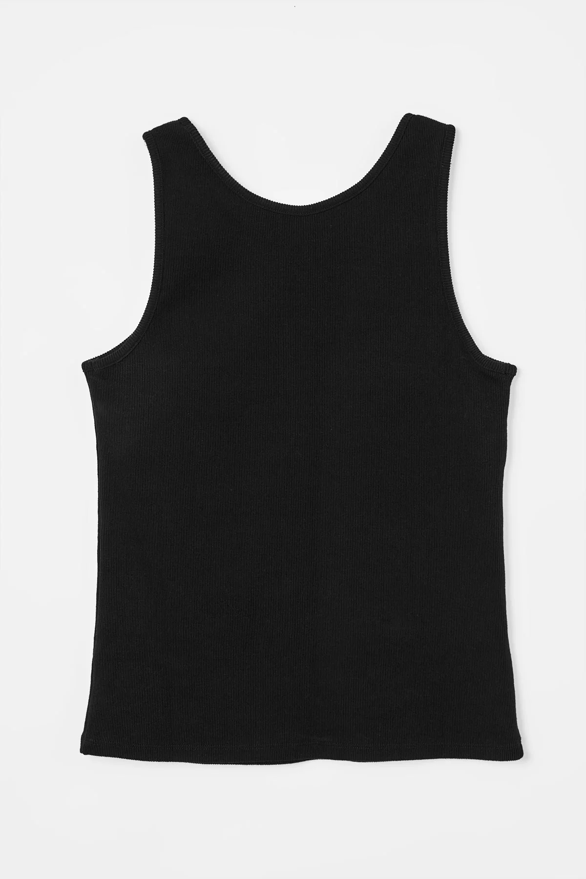 『VOGUE』ロゴ トゥルーコットン タンクトップ ブラック - Image 5