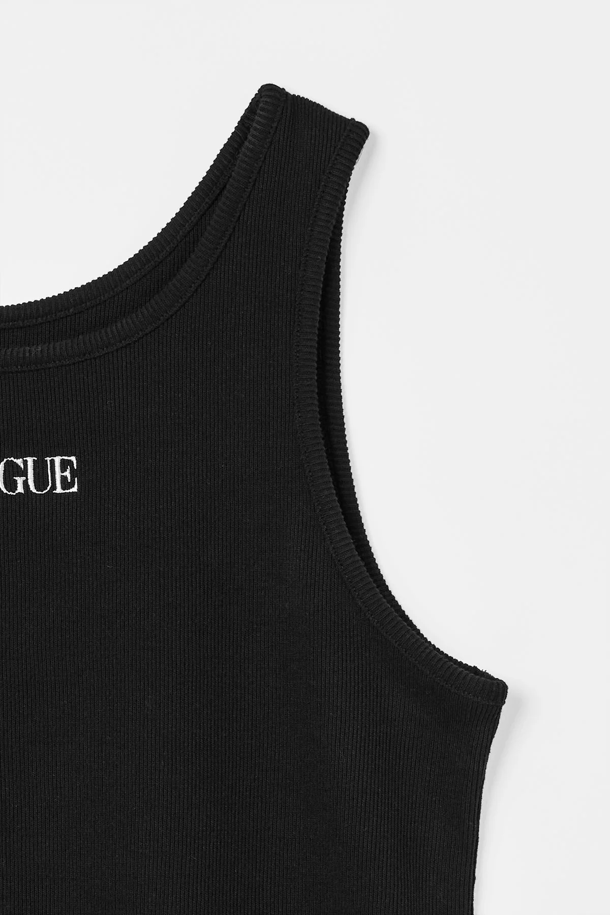 『VOGUE』ロゴ トゥルーコットン タンクトップ ブラック - Image 7