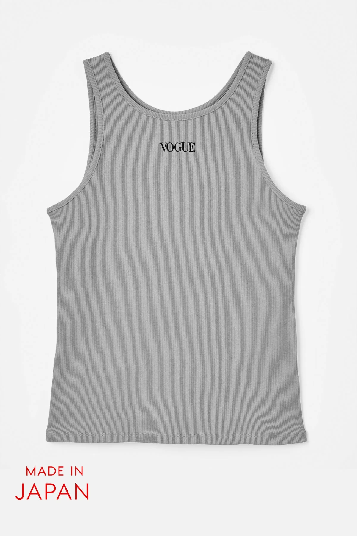 『VOGUE』ロゴ トゥルーコットン タンクトップ グレー