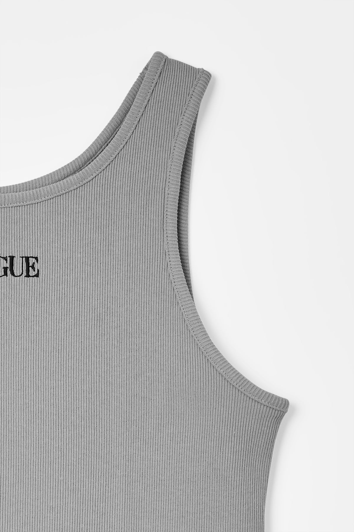 『VOGUE』ロゴ トゥルーコットン タンクトップ グレー - Image 6