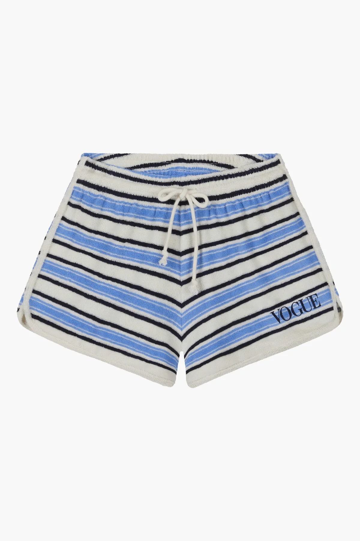 VOGUE Terry Shorts Striped Blue