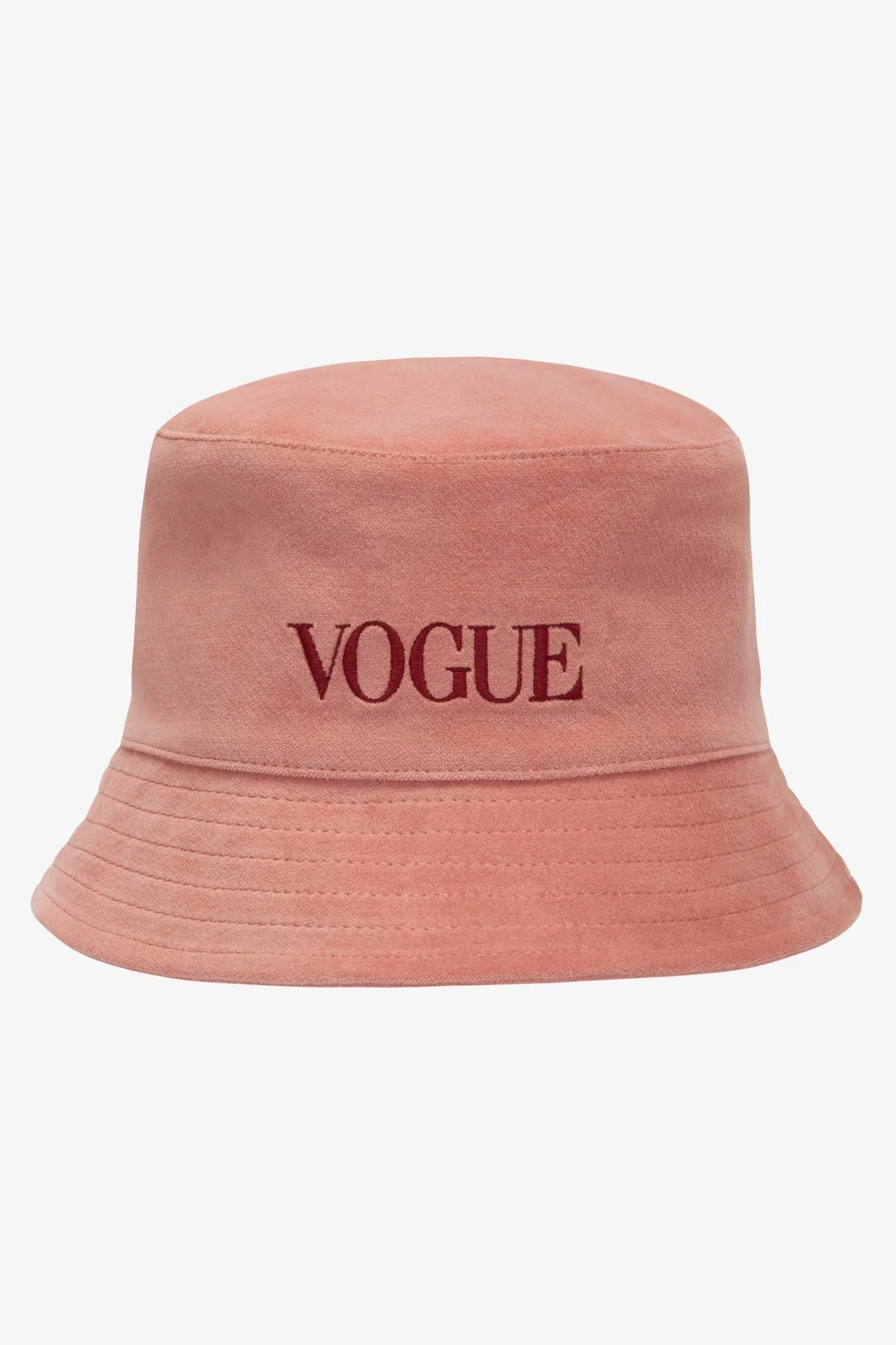 VOGUE Velvet Bucket Hat Ash Rose
