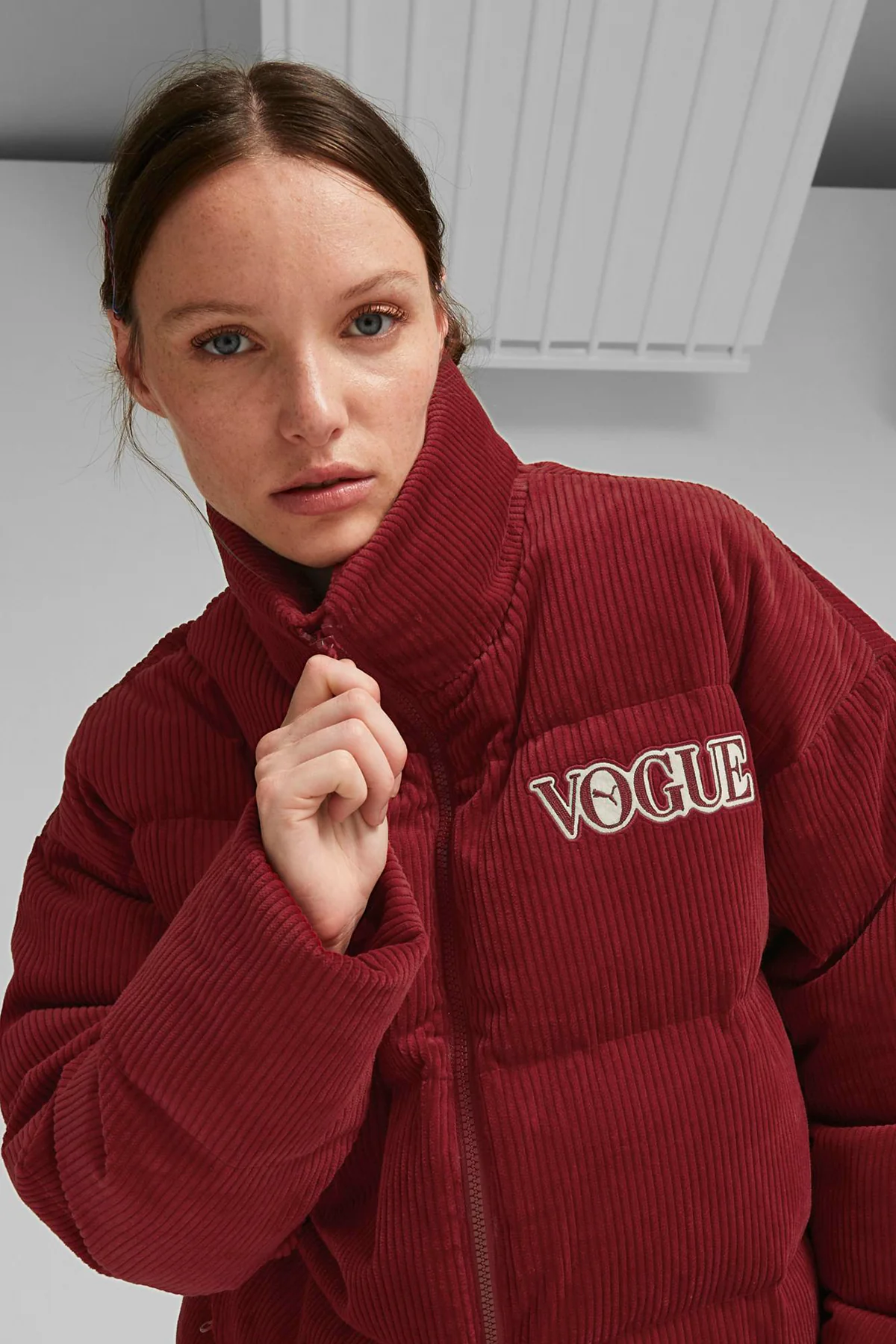 VOGUE x Puma Puffer Jacket Red - Image 2